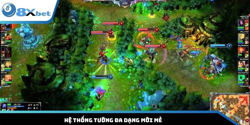 Hệ thống tướng đa dạng mới mẻ 